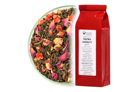 Herbata Czerwona Pu-Erh TRUSKAWKOWA (OT) (50g) Chwila słodkiego uniesienia